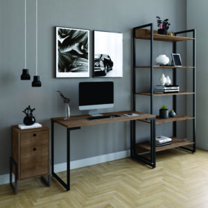 ESTANTE PORTO – COR CASTANHO – PRODUTOS (LINHA HOME)