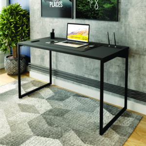 ESCRIVANINHA SERIEMA 1200mm x 600mm - COR PRETO - MESAS RETA (LINHA SERIEMA)